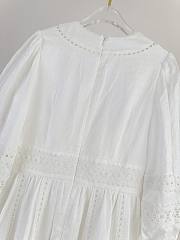 Zimmermann Devi Spliced Billow linen mini dress with crochet trim - 4