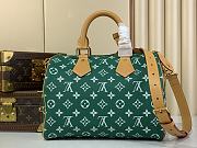 Louis Vuitton Calfskin Monogram Speedy P9 Bandouliere 30 in green M14077 - 3