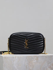Saint Laurent logo-plaque crossbody mini bag 18×10×5cm - 1