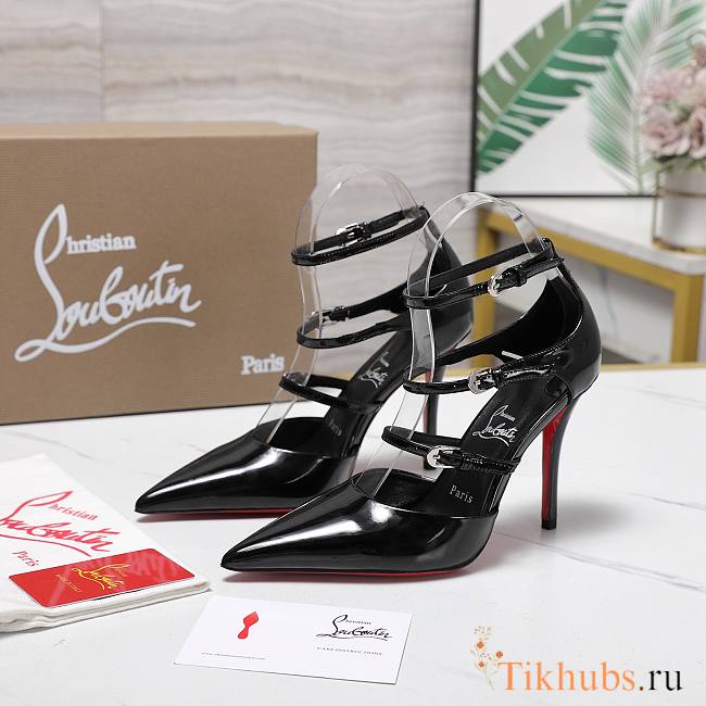 Christian Louboutin Black Patent Leather 10cm - 1