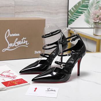 Christian Louboutin Black Patent Leather 10cm