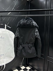 Moncler Grenoble Laplance shearling-trimmed belted GORE-TEX down jacket in black - 5