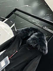 Moncler Grenoble Laplance shearling-trimmed belted GORE-TEX down jacket in black - 2