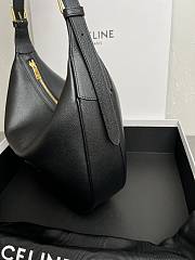 Celine Medium Heloïse bag in black supple grained calfskin 30 x28.5x8 - 6
