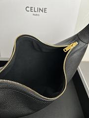 Celine Medium Heloïse bag in black supple grained calfskin 30 x28.5x8 - 5