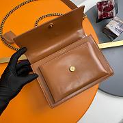 Saint Laurent Sunset medium shoulder bag in brown leather and suede 22×8×16 cm - 3