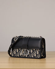 Dior 30 Montaigne East-West bag with chain 21x12x6 cm - 4