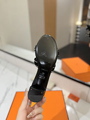 Hermès Oasis sandals in suede goatskin heel 4.5 cm - 6