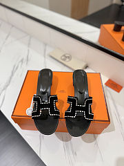 Hermès Oasis sandals in suede goatskin heel 4.5 cm - 4
