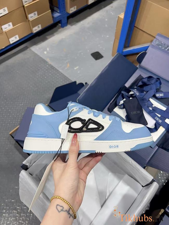 Dior B57 Dribble Lowtop Sneaker in light blue and white - 1