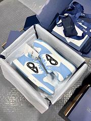 Dior B57 Dribble Lowtop Sneaker in light blue and white - 2