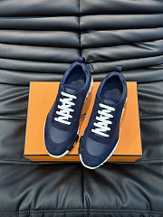 Hermès Bouncing sneakers in a navy blue - 2