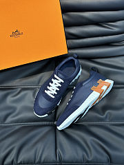 Hermès Bouncing sneakers in a navy blue - 3