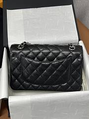 Chanel Flap Bag Caviar in Black with Sliver Hardward size 23 cm - 6