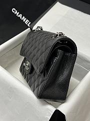 Chanel Flap Bag Caviar in Black with Sliver Hardward size 23 cm - 4