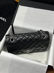 Chanel Flap Bag Caviar in Black with Sliver Hardward size 23 cm - 3