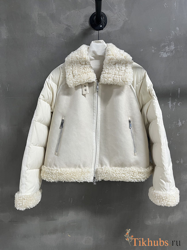 Moncler Rubrouk Patent Craquele Jacket  - 1