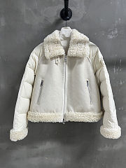 Moncler Rubrouk Patent Craquele Jacket  - 1