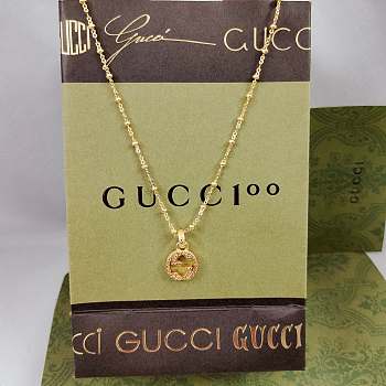Gucci Interlocking 18kt Gold Necklace