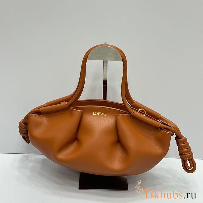 Loewe Paseo handbag in a brown leather finish 33×11×7cm - 1