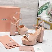 Miu Miu wedge heels in nude pink 11,5 cm - 6