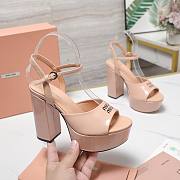Miu Miu wedge heels in nude pink 11,5 cm - 3