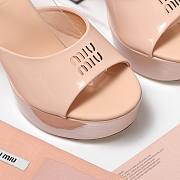 Miu Miu wedge heels in nude pink 11,5 cm - 2