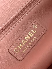 Chanel Coco flap bag with top handle in pink 24 cm - 5