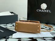 Chanel Caviar Coco Flap Dark Beige Crossbody Bag 23 cm - 4
