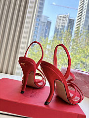 Valentino Garavani 105mm Fetishique velvet in red high heel 10.5 cm - 6