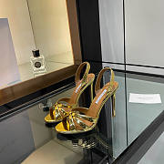 Aquazzura Moves 105 sandals in gold metallic leather 10.5 cm - 5