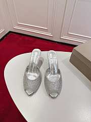 Christian Louboutin Me Dolly Strass mules in silver and strass 5.5 cm - 1