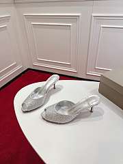 Christian Louboutin Me Dolly Strass mules in silver and strass 5.5 cm - 4