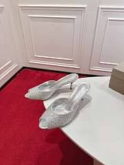 Christian Louboutin Me Dolly Strass mules in silver and strass 5.5 cm - 2