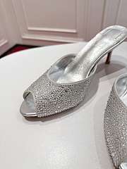 Christian Louboutin Me Dolly Strass mules in silver and strass 5.5 cm - 3