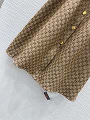  Gucci Original GG canvas shirt dress with a belt - 2