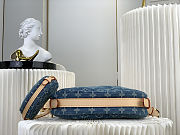 Louis Vuitton Croissant MM Monogram Denim Blue shoulder bag with a matching mini pochette 21X7X13 cm - 4