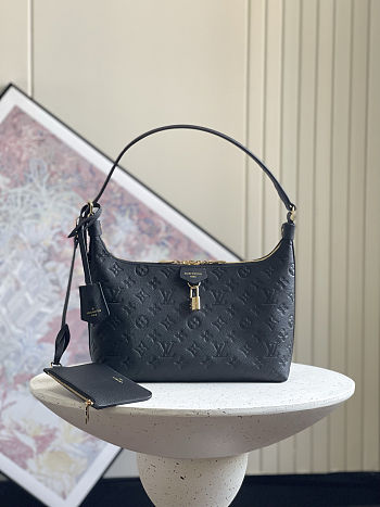  Louis Vuitton Sac Sport bag in black Monogram Empreinte embossed leather 27×22×10.5cm