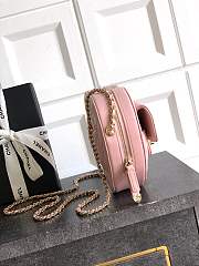 Chanel CC In Love Heart Clutch with Chain in pink lambskin leather 18x19 x5.5cm - 4