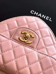 Chanel CC In Love Heart Clutch with Chain in pink lambskin leather 18x19 x5.5cm - 2
