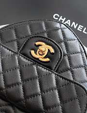 Chanel CC In Love Heart Clutch with Chain in black lambskin leather 18x19 x5.5cm - 3
