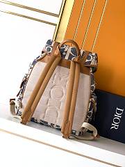 Dior Hit the Road backpack with a blue and beige 34x44x16 cm - 6
