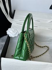  Chanel Nano Kelly Shopper bag calfskin leather in green 13-19-7cm - 6