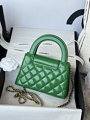 Chanel Nano Kelly Shopper bag calfskin leather in green 13-19-7cm - 3