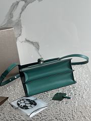  Bvlgari Serpenti Forever Medium Top Handle Bag in emerald green calf leather 20.5 X 15 X 9  - 2