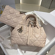  Dior Toujours bag in powder beige Macrocannage calfskin 23*14*12cm - 1