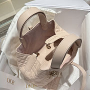  Dior Toujours bag in powder beige Macrocannage calfskin 23*14*12cm - 2