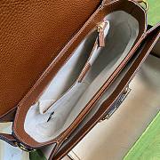 Gucci Blue/Brown GG Horsebit 1955 Edition Shoulder Bag 25.5x18x6cm - 6