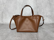 Celine Cabas Drawstring Brown Top Handle Bag 22x17x15 cm - 6