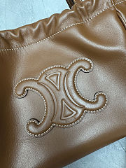Celine Cabas Drawstring Brown Top Handle Bag 22x17x15 cm - 2
